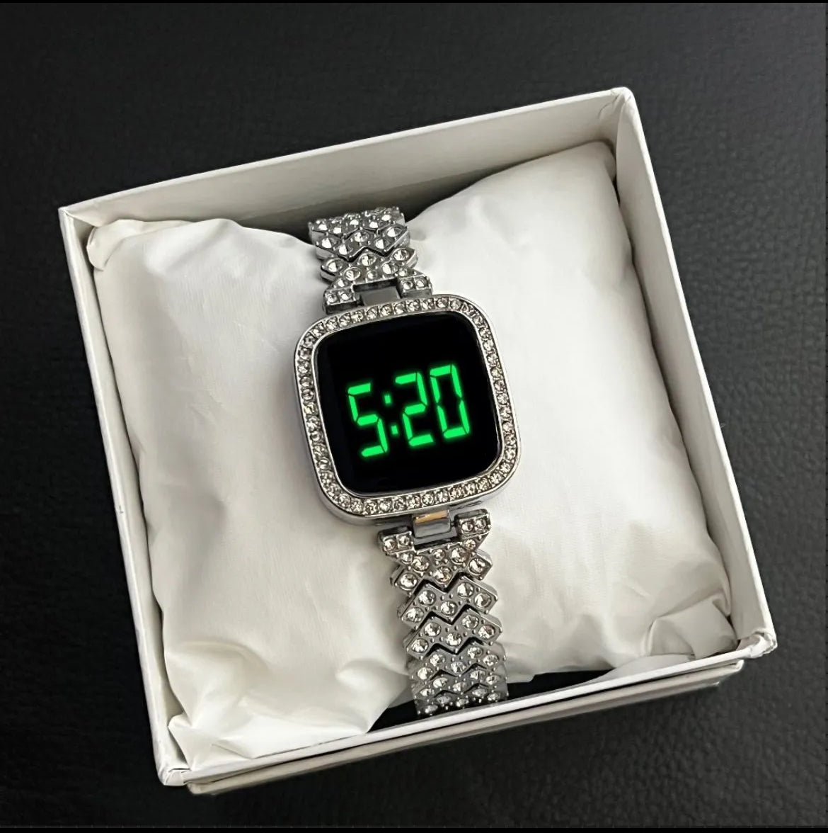 Ladies LED Stone Watch