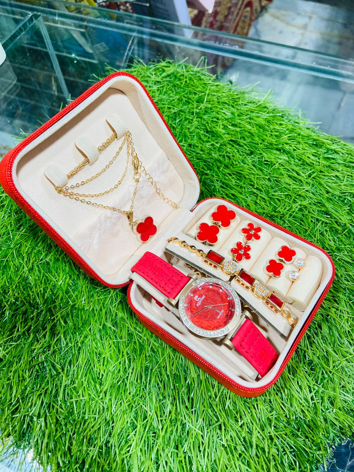 Elegant Premium Jewelry Set with Watch