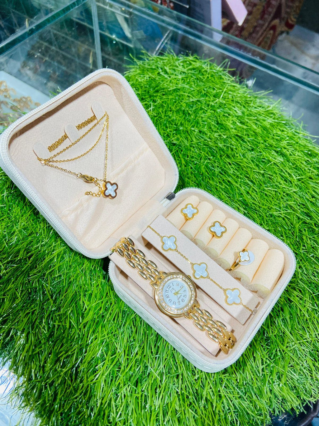 Elegant Premium Jewelry Set with Watch
