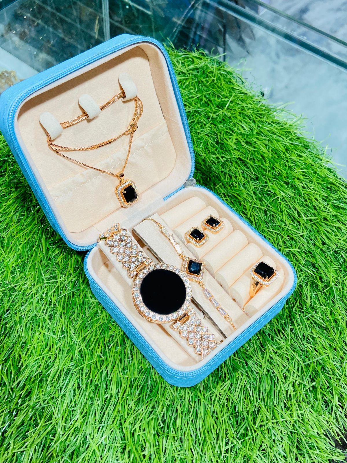 Elegant Premium Jewelry Set with Watch