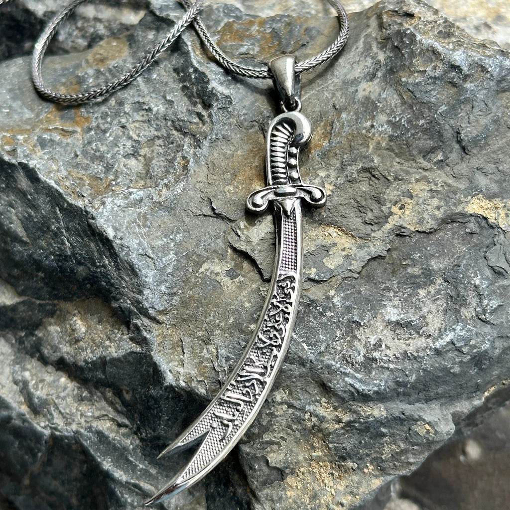 Silver Zulfiqar Necklace