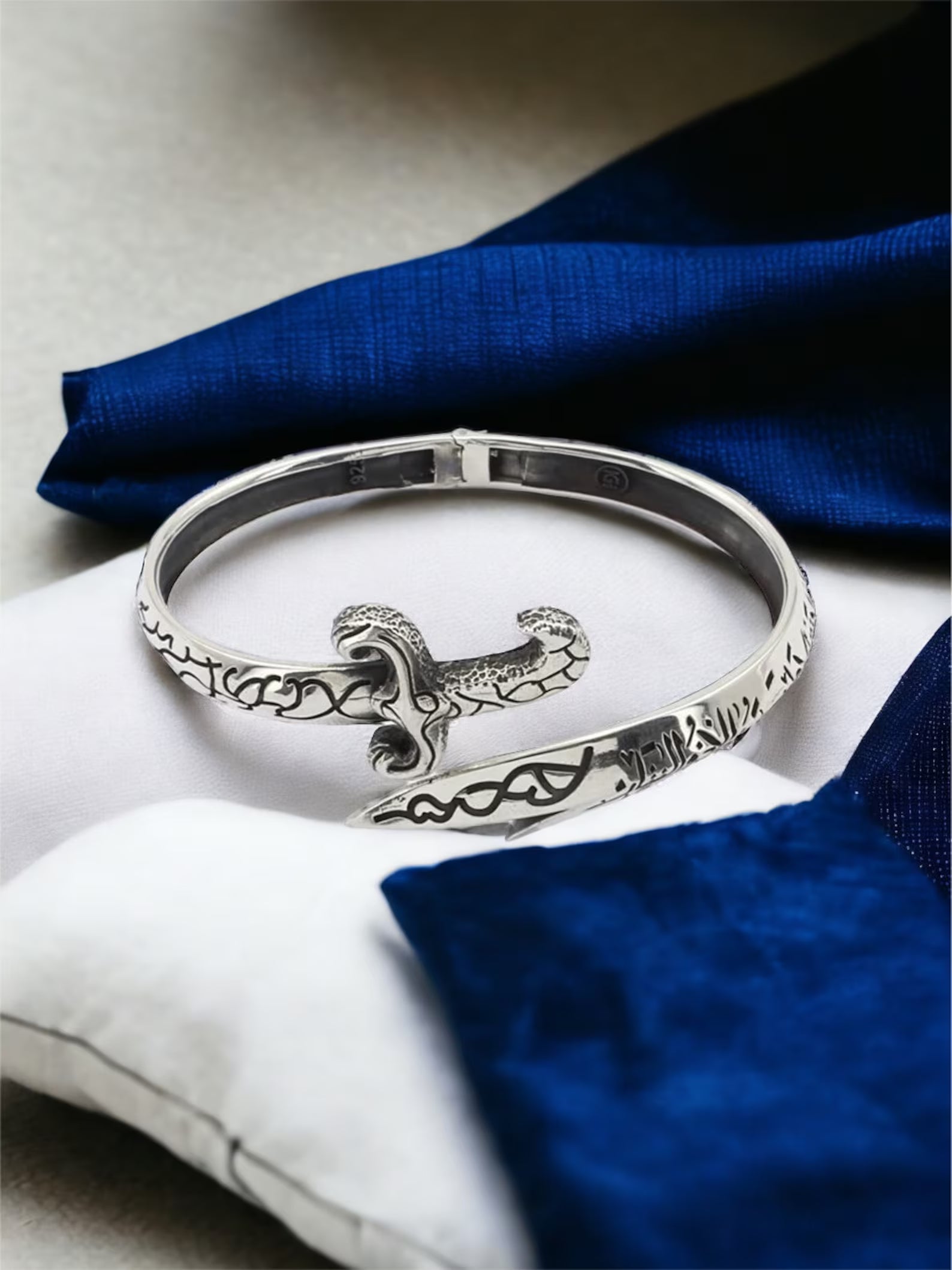 Silver Sword Bracelet: Handmade Zulfiqar Kara