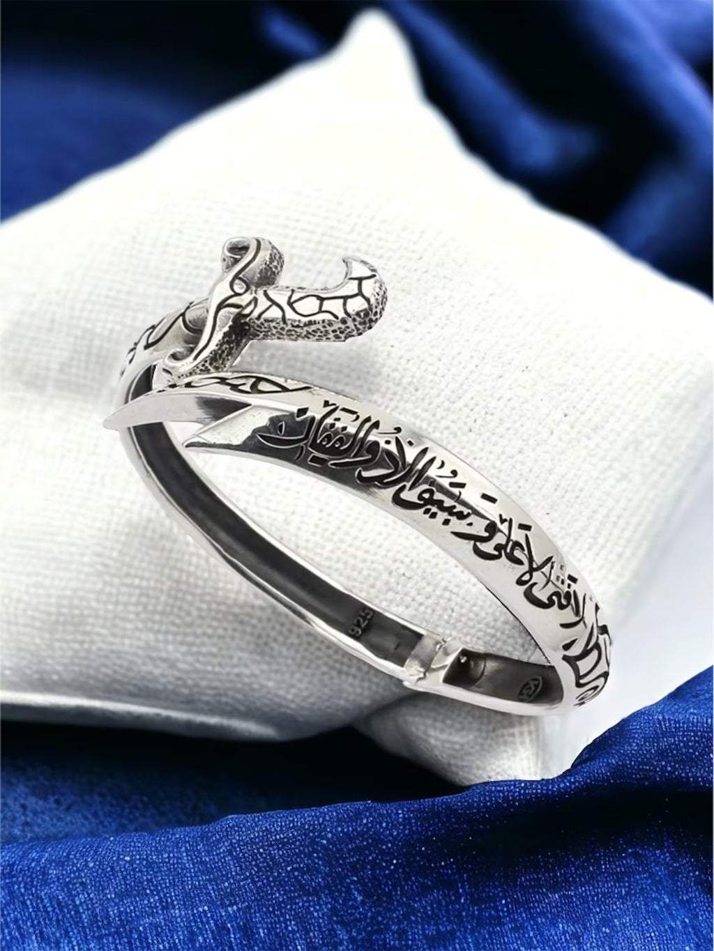 Silver Sword Bracelet: Handmade Zulfiqar Kara