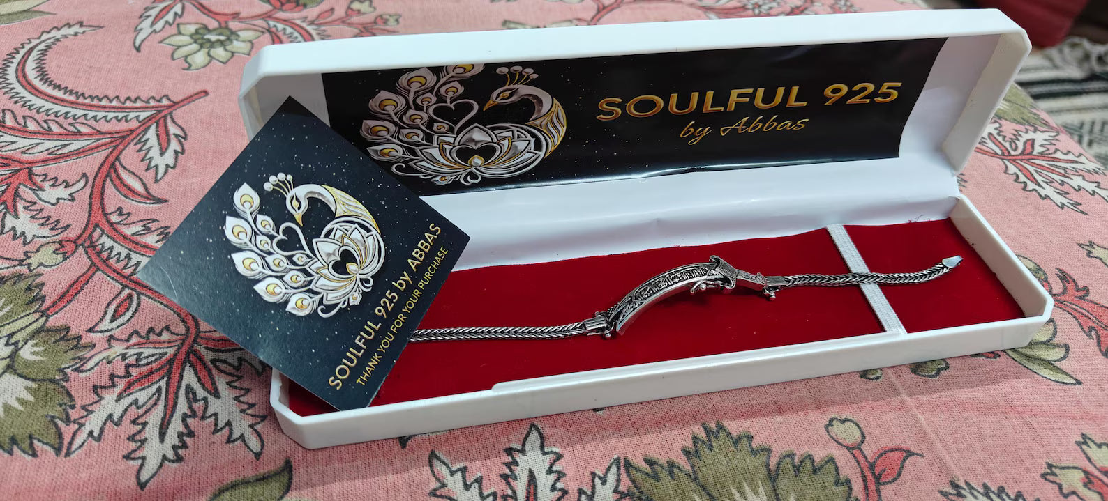 Silver Imam Ali Zulfiqar chain Bracelet
