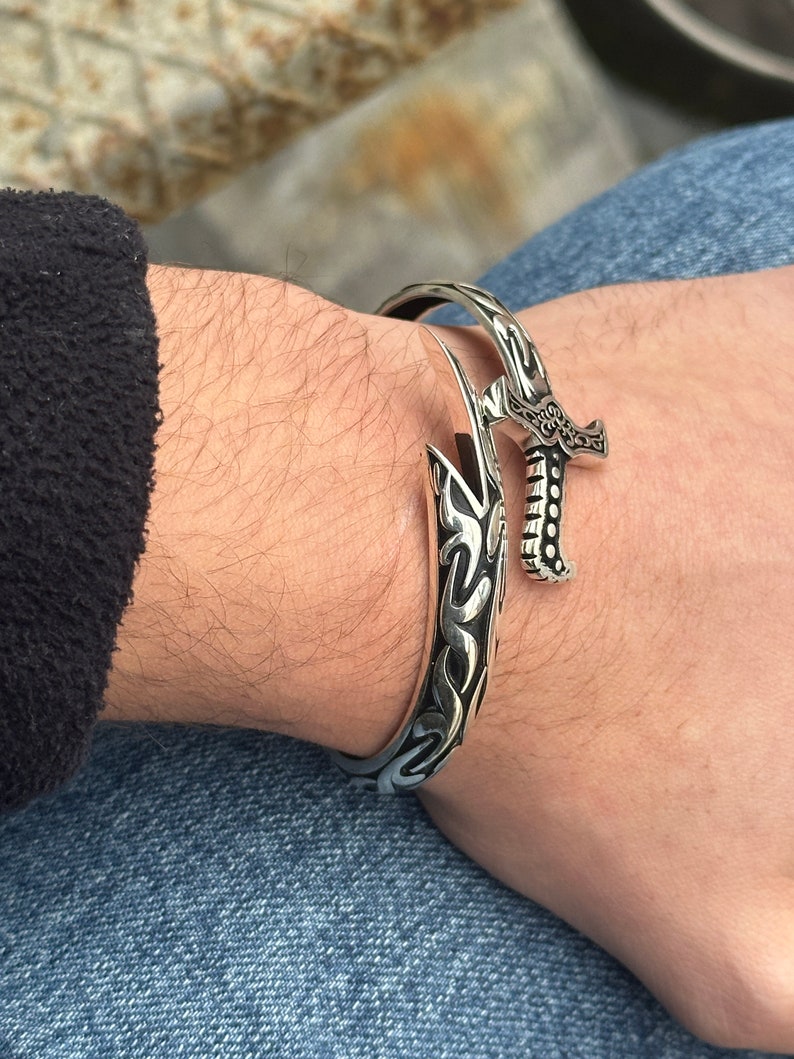 Mens Zulfiqar Bracelet , Adjustable Sword Bracelet